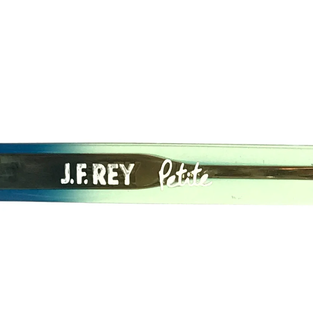 J.F. Rey Petite Eyeglasses Frames PA102 2040 Gradient Blue Green Black 50-18-140